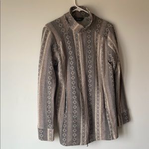 Ibex double zip wool jacket.